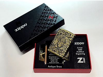 ZIPPO アーマー ダイヤモンドシェイプ ジッポ ゴールド ４面ダイヤ彫刻加工ゴールド系ZIPPOはコチラ
